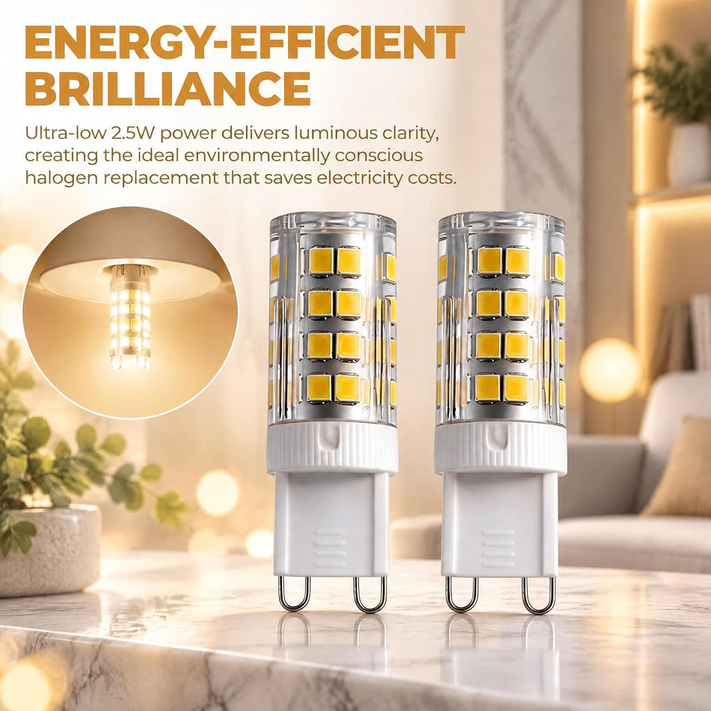 G9 LED Bulb 2.5W 2700K Dimmable 120V for EmeryAllen EA-G9-2.5W-001-279F-D