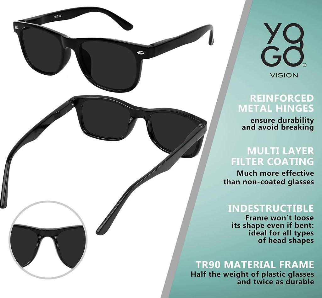 Kids Sunglasses Polarized Frame Sunglasses for Kids Boys Girls (3 Pack )