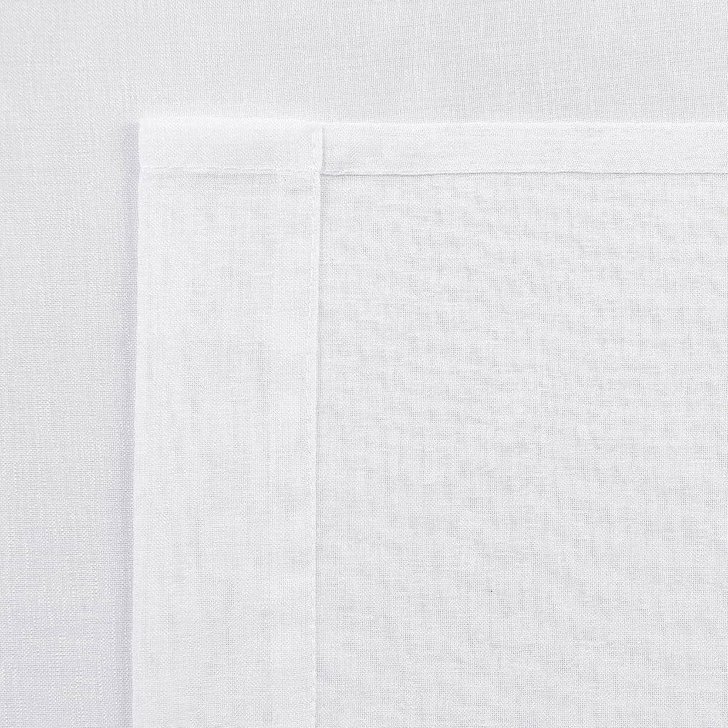 Extra Long White Sheer Curtains 120 Inches Long 2 Panels Rod Pocket
