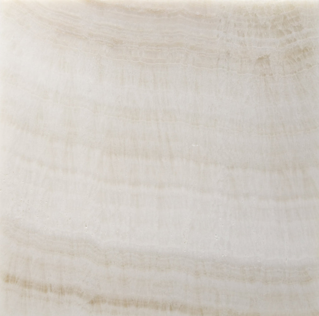 Premium White Onyx Vein-Cut 12 X 12 Polished Tile - Box of 5 sq. ft.