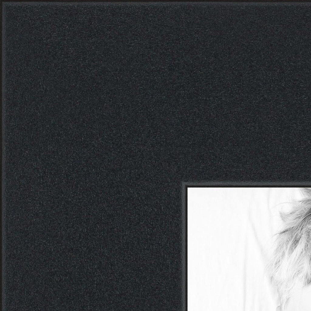 Collage Photo Frame Double Mat with 3 - 8x10 Openings and Satin Black Frame