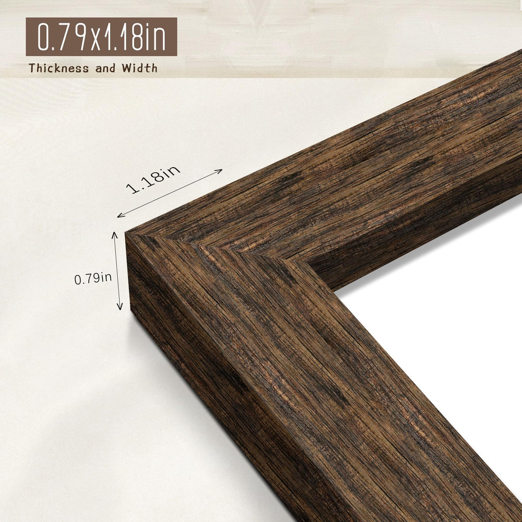 22x28 Rustic Brown Poster Frame, Picture Frame for Wall, 3 Pack