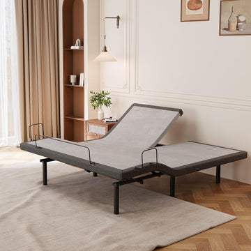 Split Top King Adjustable Bed Frame, Zero Gravity, Underbed Light - Set of 2