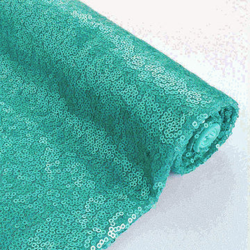 Teal Sequin Fabric by The Yard Glitter Material 3mm Polyester Sparkle Fabrics Outdoor for DIY Party Wedding Holiday