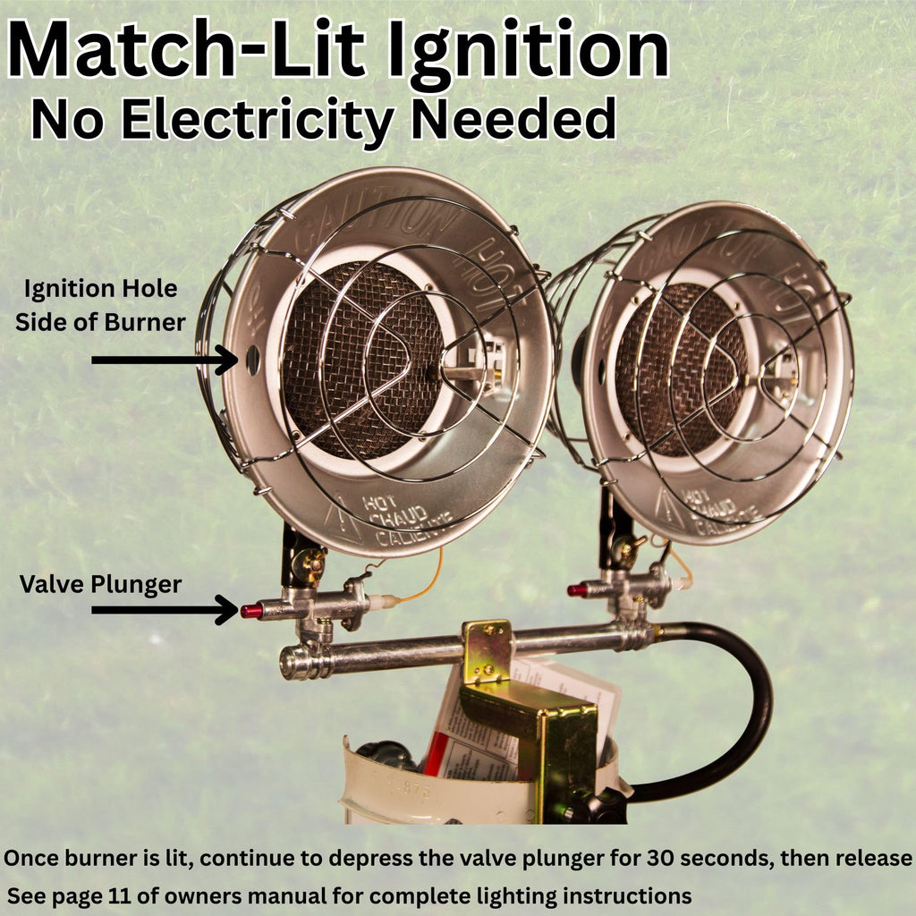 Reddy Heater Double Tank Top Propane Heater, 30000 BTUs, Outdoor - TT-30CSA