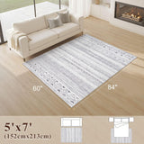 5x7 Area Rug for Living Room, Washable Non-Slip Large Area Rug