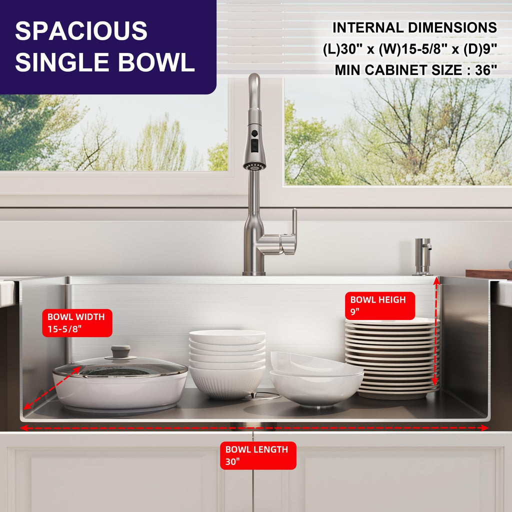 33x22 Drop In Single Bowl Workstation 33 Inch Handmade Kitchen Sink