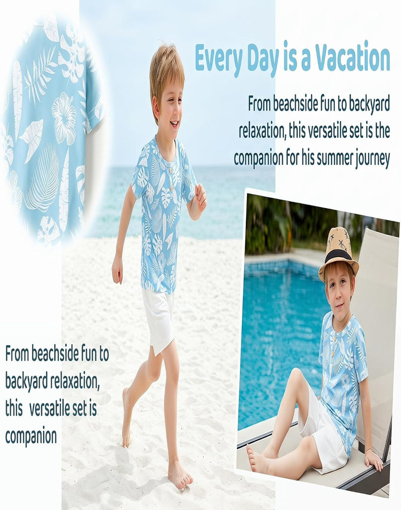 Toddler Boy Clothes Short Sleeve T-Shirt + Shorts Set 2PCS Outfit