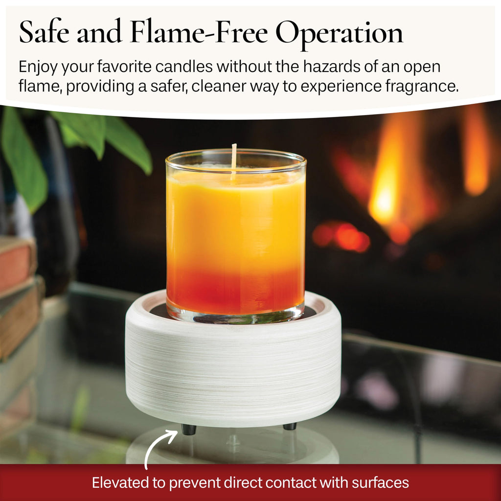 Warmers ETC 2-in-1 Candle and Fragrance Warmer for Warming Scented Candles or Wax Melts and Tarts with to Freshen
