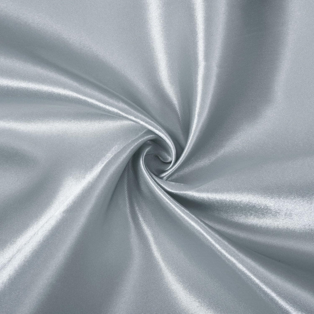 Silver Satin Table Runner, 12x108 Inches, 12 Pack