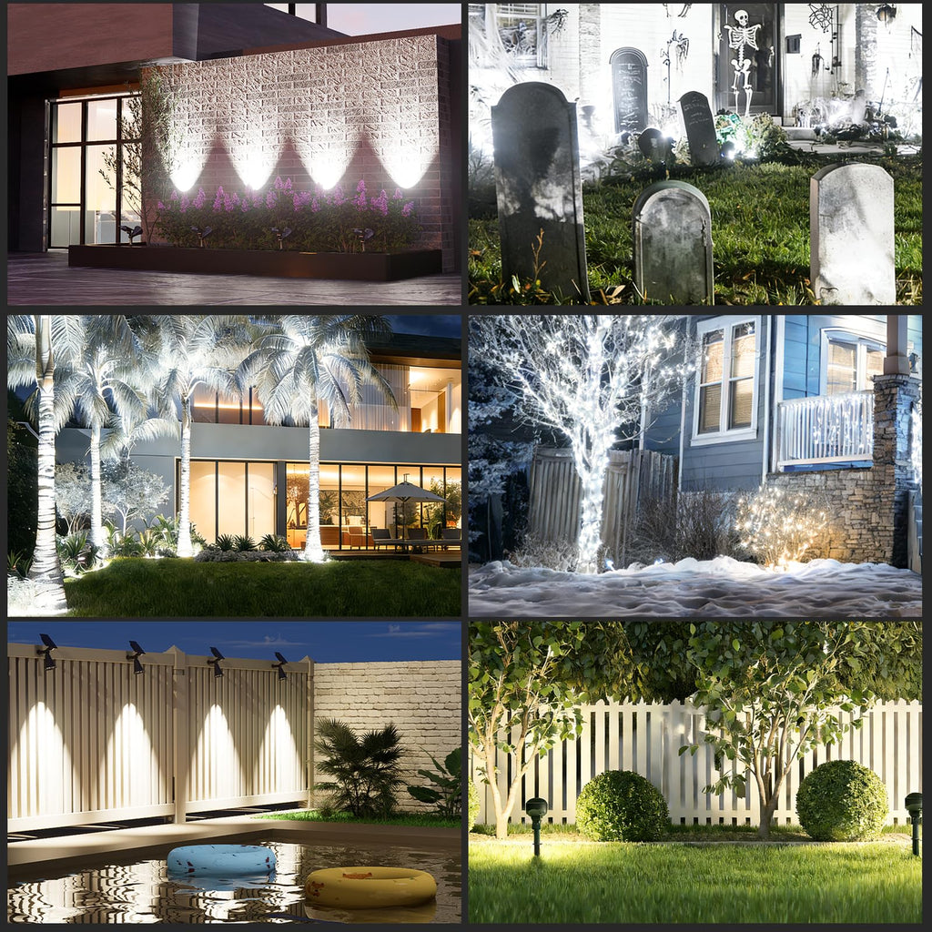 Solar Spot Lights Outdoor Waterproof, Solar Landscape Spotlights, 4Pack