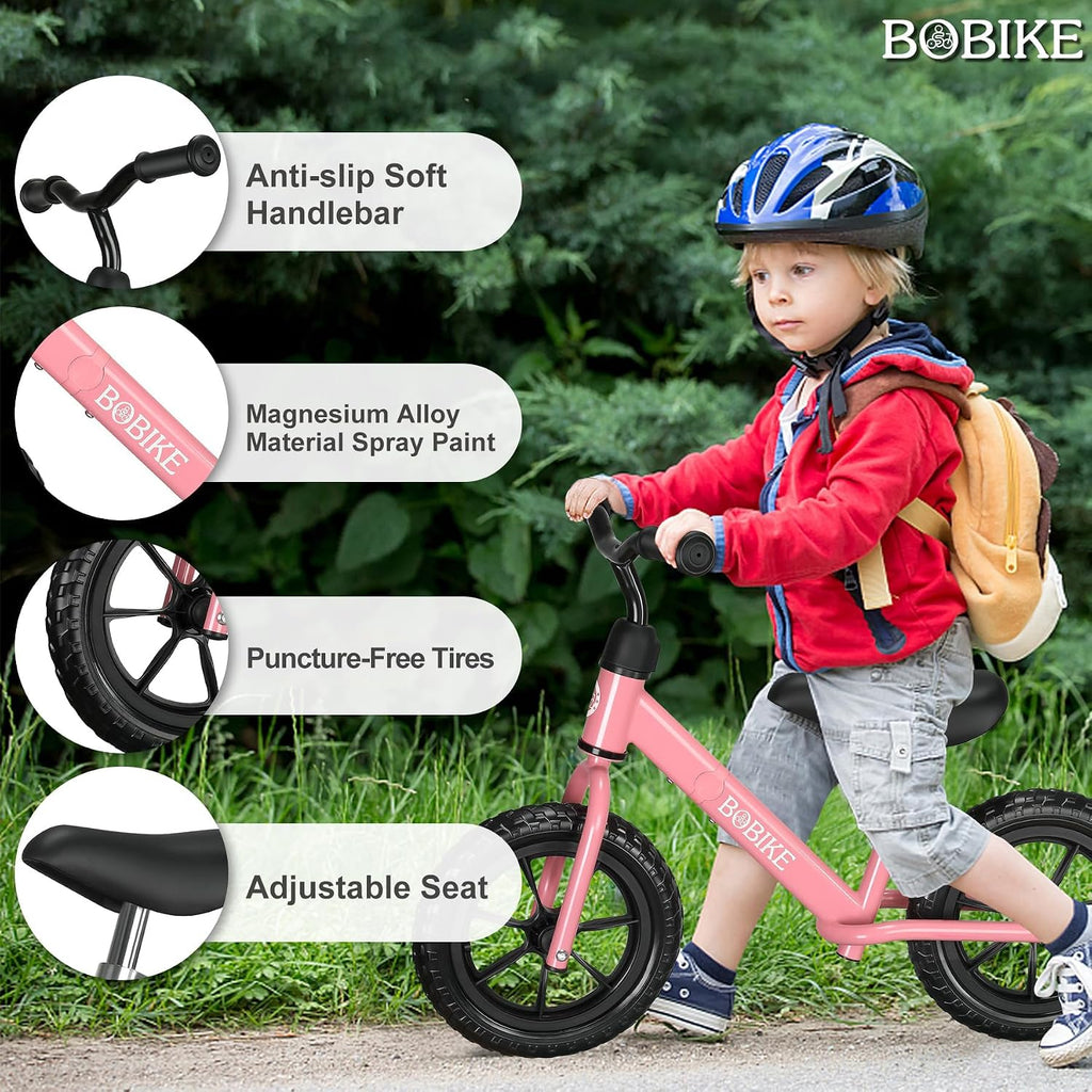 Toddler Balance Bike Toys for 2 to 5 Year Old Girls Boys Adjustable Seat and Handlebar No-Pedal Training Bike Best