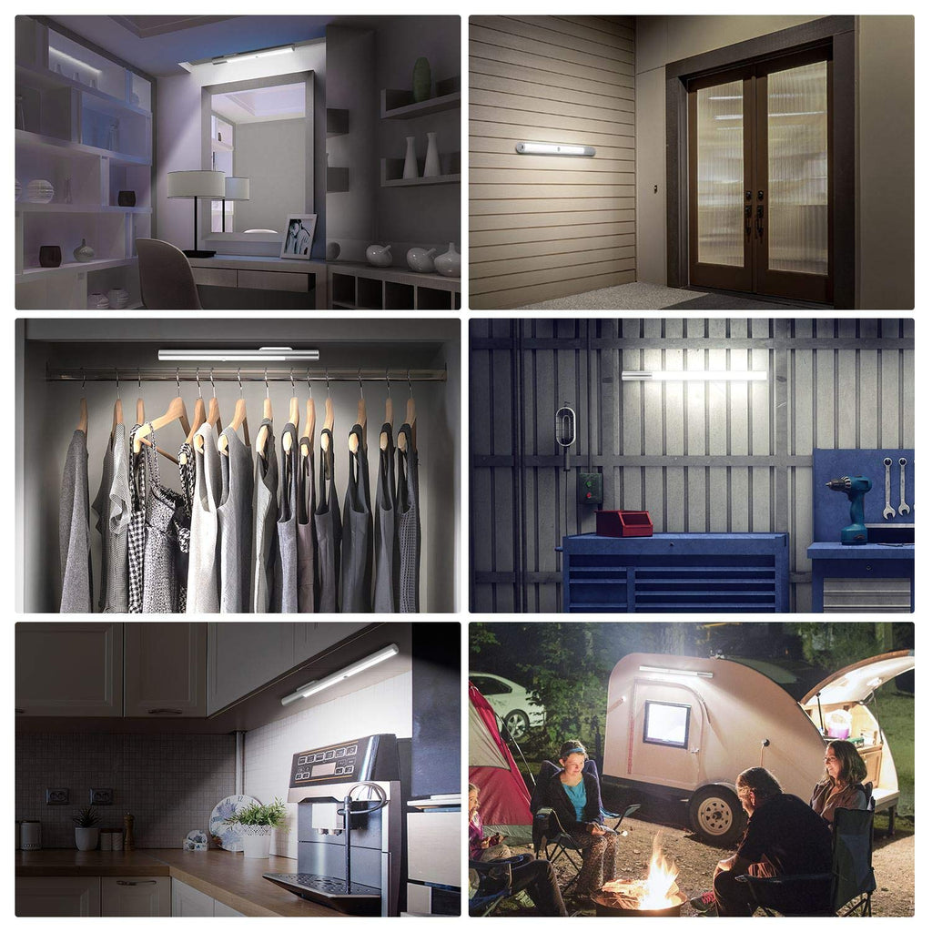 LED Closet Light, Motion Sensor Light Indoor, Large 4500mAh Rechargeable Battery Powered, Wireless Under Cabinet