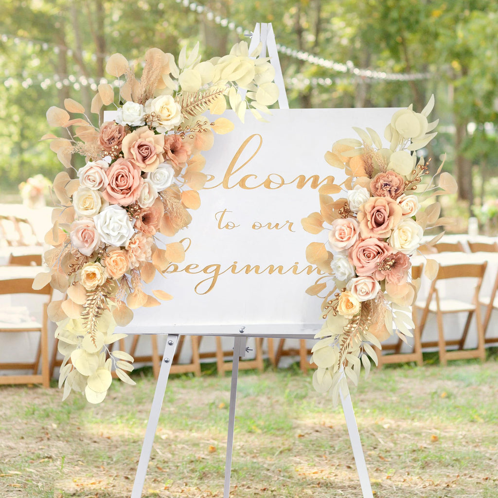 Wedding Arch Flowers Artificial Silk Large Flower Swag Boho Styles Reception Backdrop Floral Decor for Wedding Party