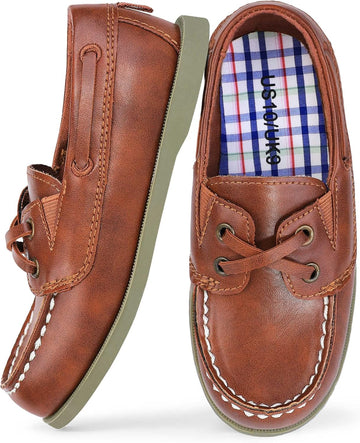 Boys Dress Shoes Casual School Shoes Slip on Boys Loafers (Toddler/Little Kid/Big Kid)