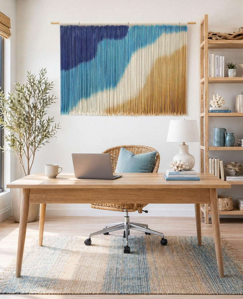 Large Macrame Wall Hanging, Boho Wall Art Tapestry for Above Bed