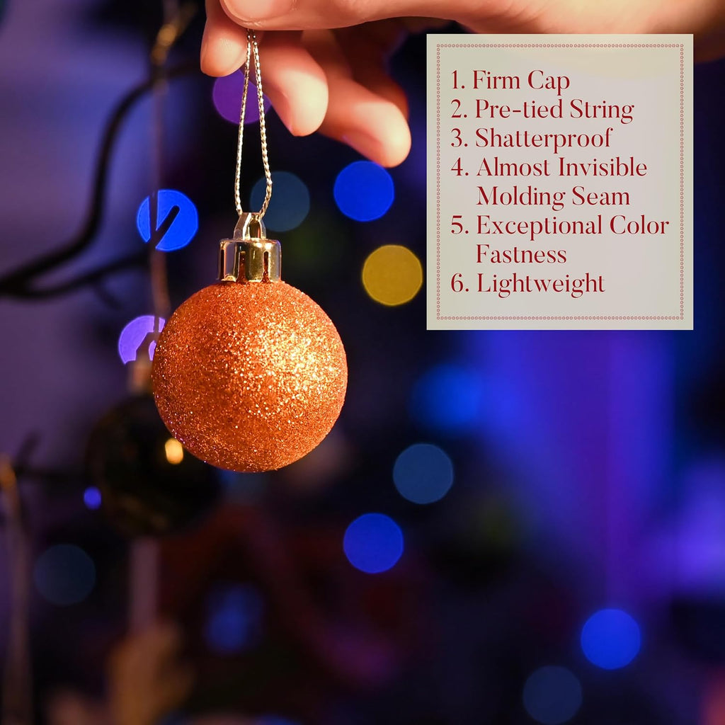 Halloween Ornaments Tree Decorations Indoor 1.6 Inch - Set of 24