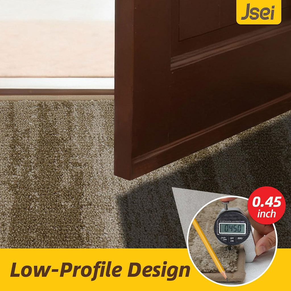 Dirt Trapper Door Mat 24"x36", Non-Slip Doormat, Beige | Entryway Rugs Washable,Trap Dirt Absorbent Welcome Floor