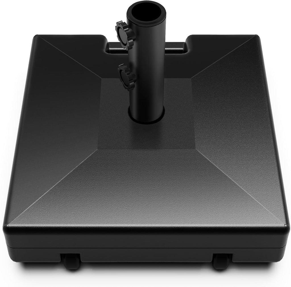 Umbrella Base with Wheels and Handle, Heavy Duty Umbrella Stand Base 120lbs