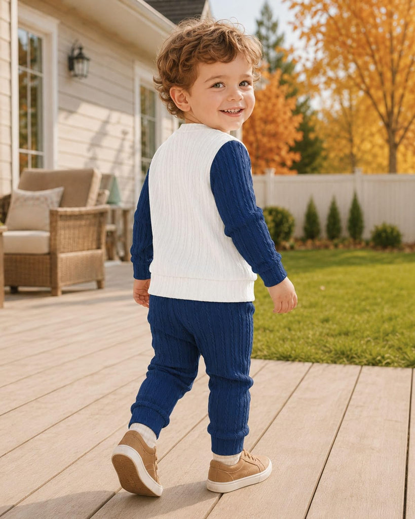 Toddler Baby Boy Clothes Kint Sweatshirt and Pants Outfits