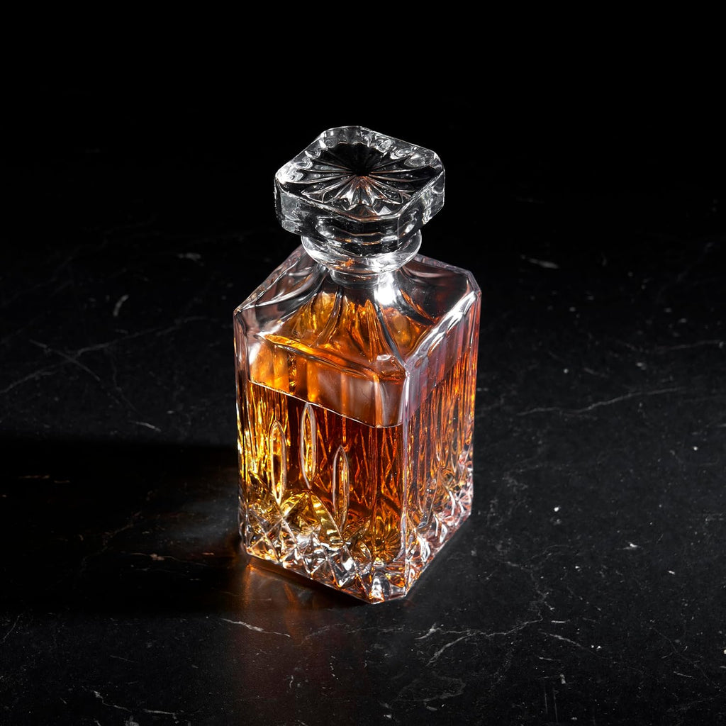 Admiral Whiskey Decanter with Stopper, Elegant Liquor Decanter for Bourbon, Scotch, Spirits, Wedding Gifts, Man Cave