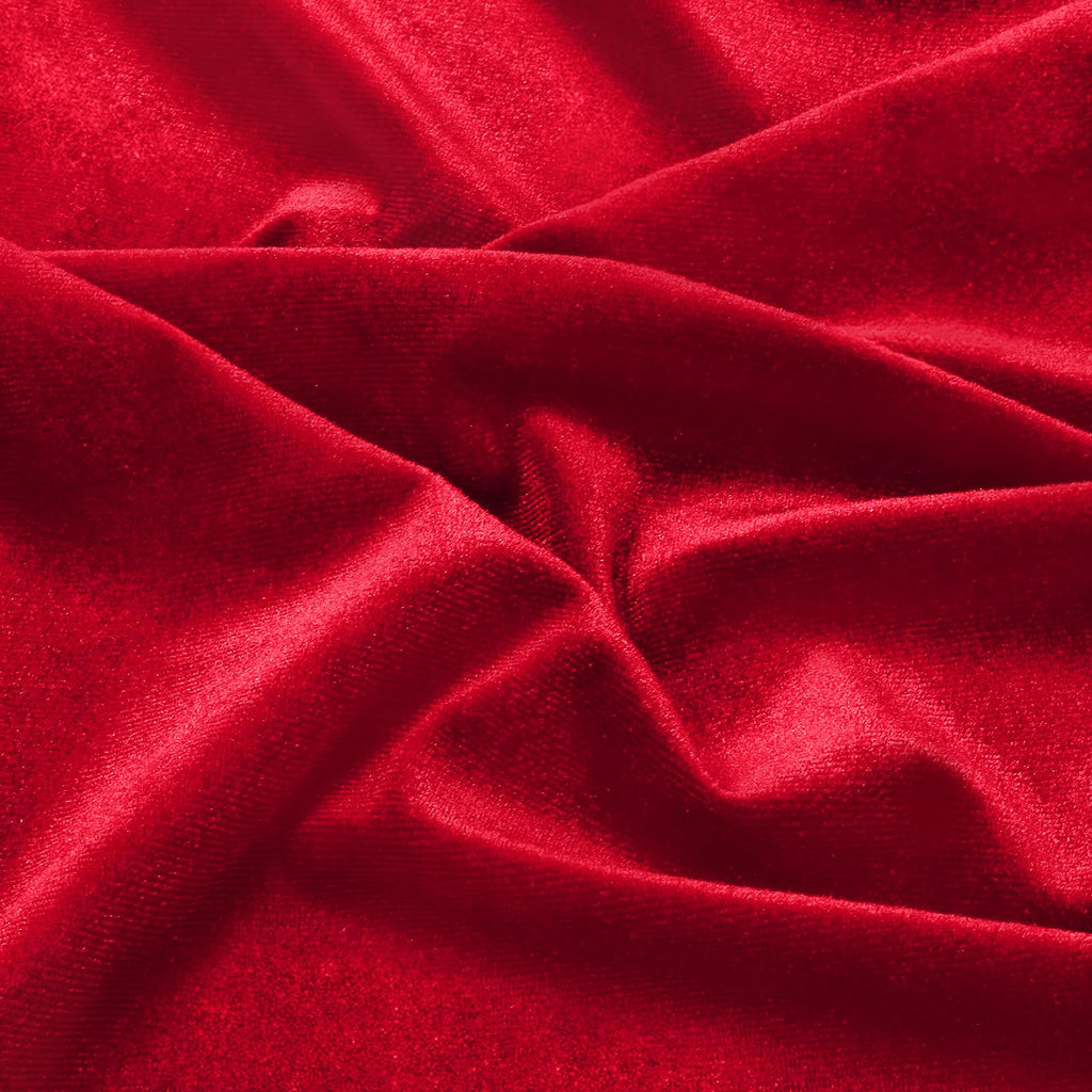 Red Velvet Fabric by The Yard, 1 Yard x 60 Inch Wide