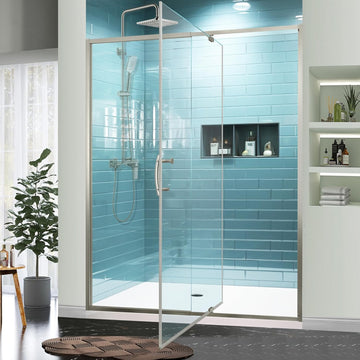 56-60" W x 71" H Piovt Swing Glass Shower Door