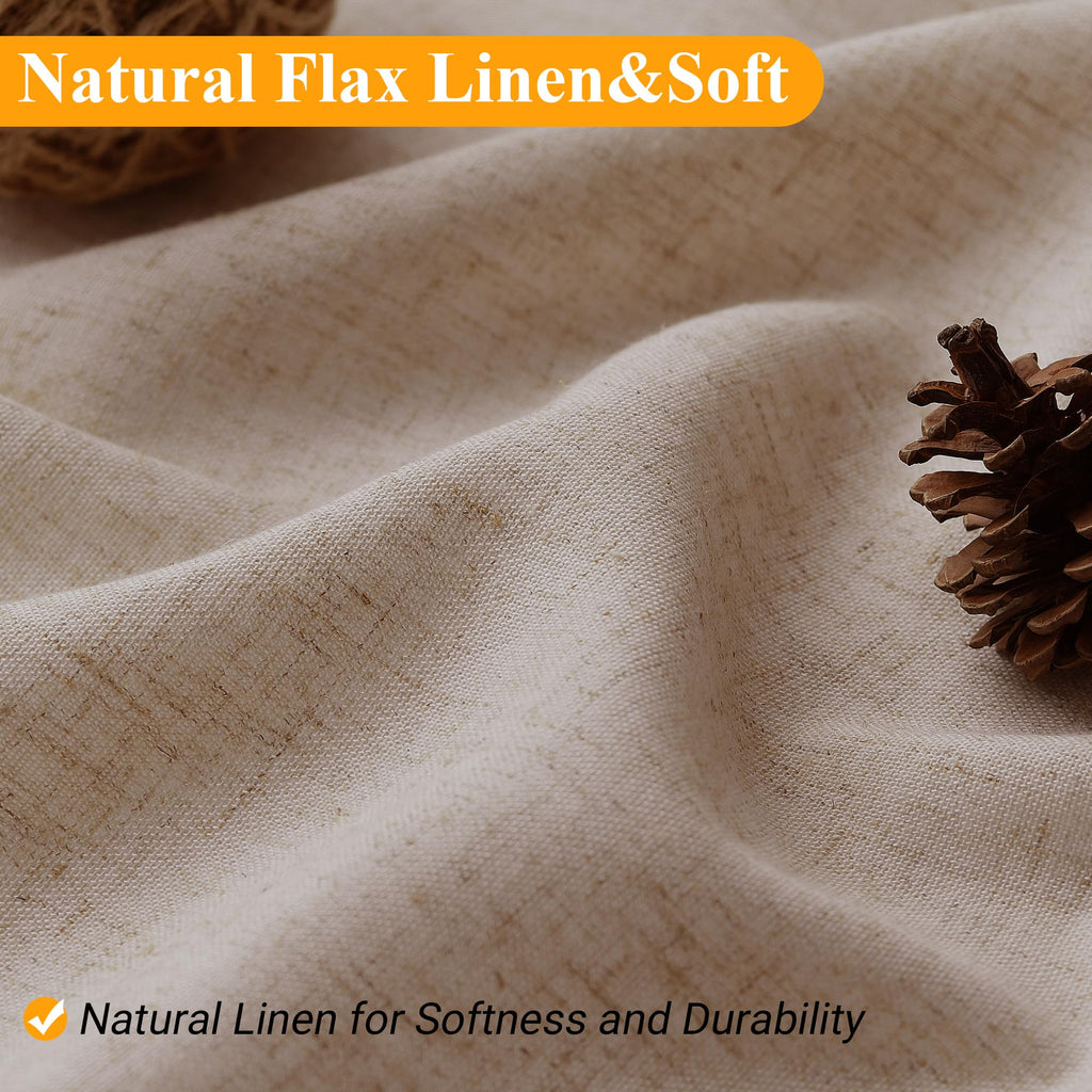 Linen 90 Inch Long Sand Beige 1 Panel