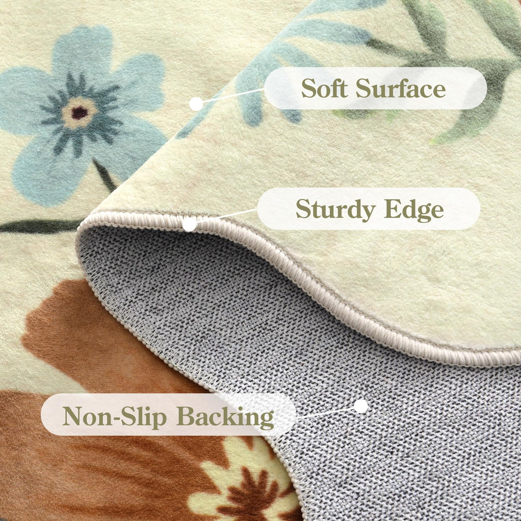 Floral Kitchen Runner Rug, Rug Runners s Non Slip
