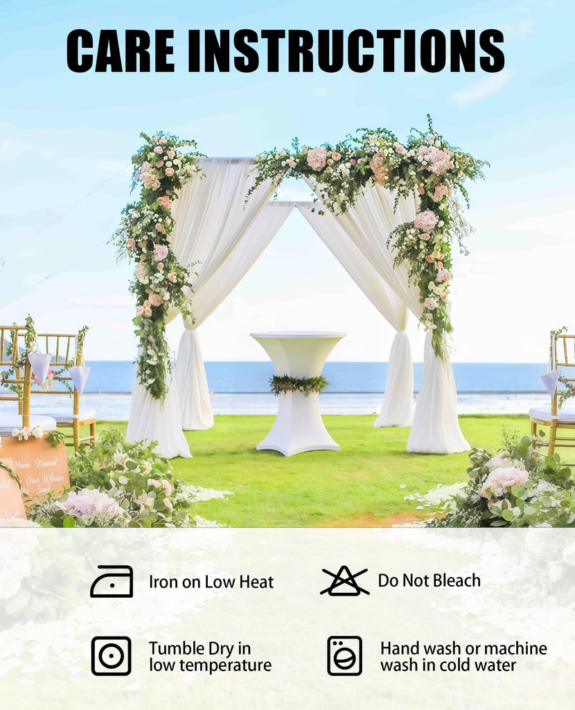 Cocktail Table Covers - 2 Pack 32x43 Inch Table Cloth - Black