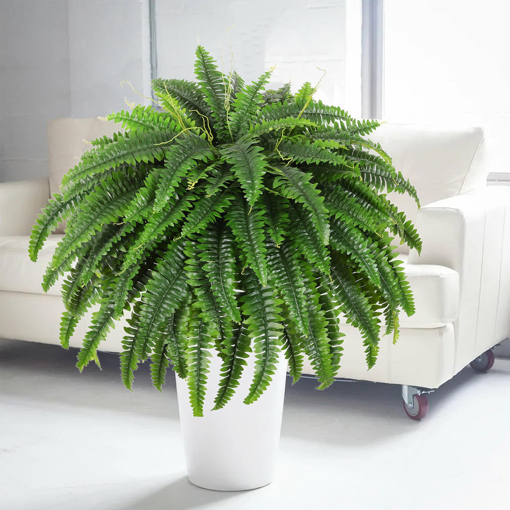 49" Artificial Boston Fern, Outdoor Faux Plant
