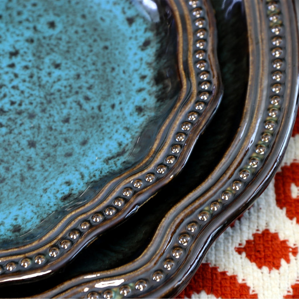 S Mystic Waves 16 Piece Dinnerware Set