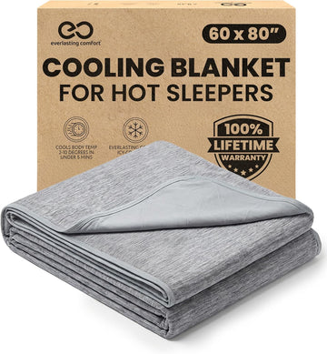 Cooling Blanket for Hot Sleepers - Soft, Lightweight & Breathable Throw Blanket with Easy to Clean Material - Luxury
