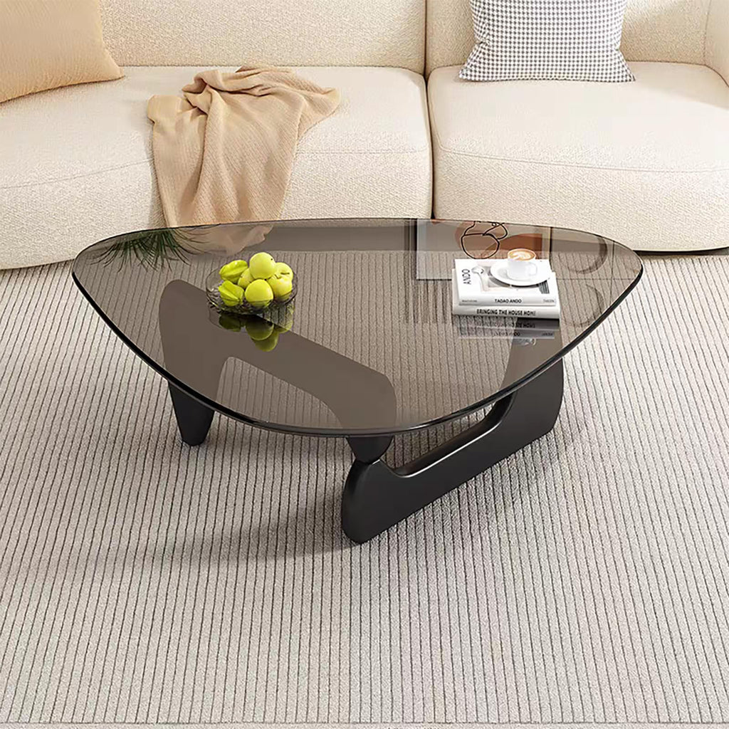 Glass Coffee Table, Mid Century Modern Coffee Table, Coffee Table Center Table Suitable Living Room Reception Office