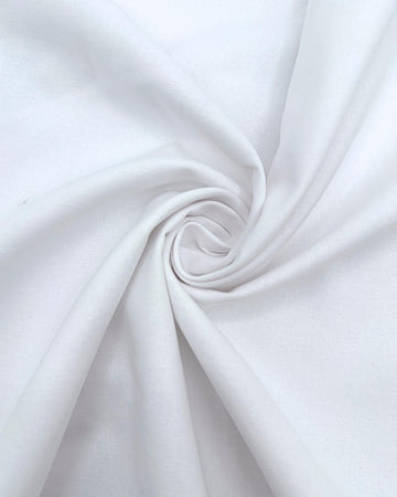 Canvas Fabric by The Yard - Cotton Duck, Lightweight, White, 62'' Wide & Breathable Material Bags, Crafts
