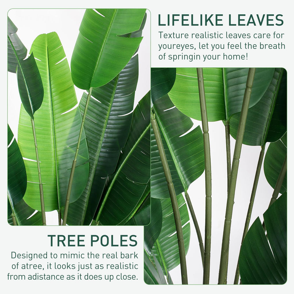 7 FT Artificial Bird of Paradise Plants Decoration Large Fake Tree