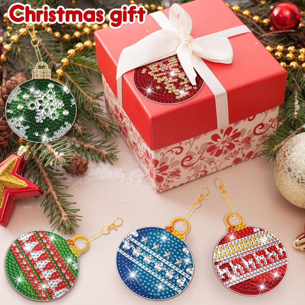 Christmas Double Sided Diamond Painting Ornaments - Set of 16
