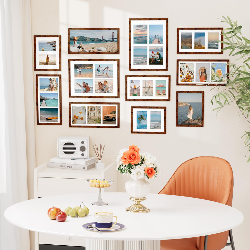 8x16 Collage Picture Frame, Displays 3Pcs 5x7 Photos