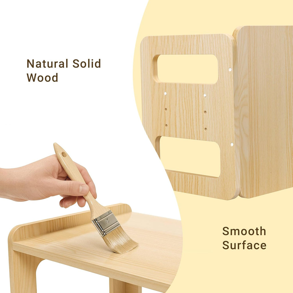 Montessori Weaning Table and Chair Set - 3 Adjustable Height