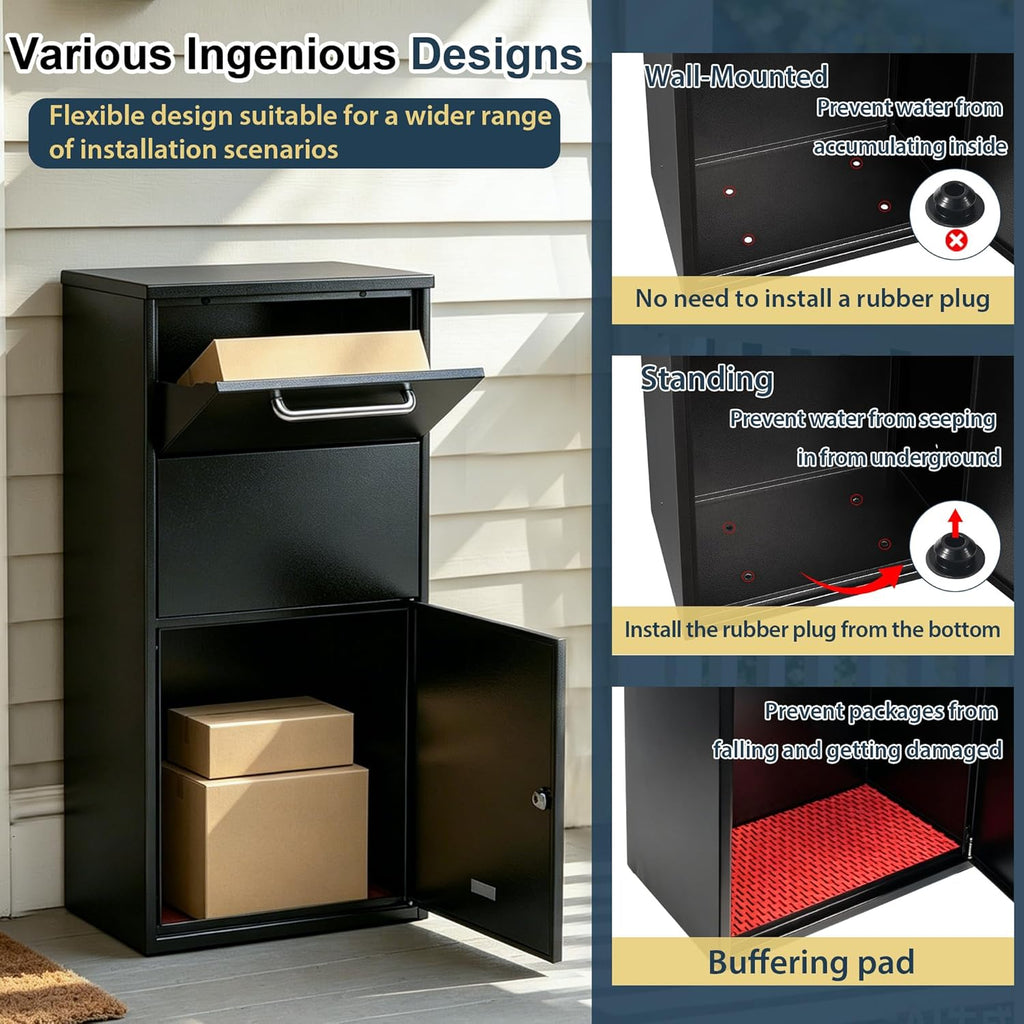 Parcel Delivery Box Mounted Package Drop Box