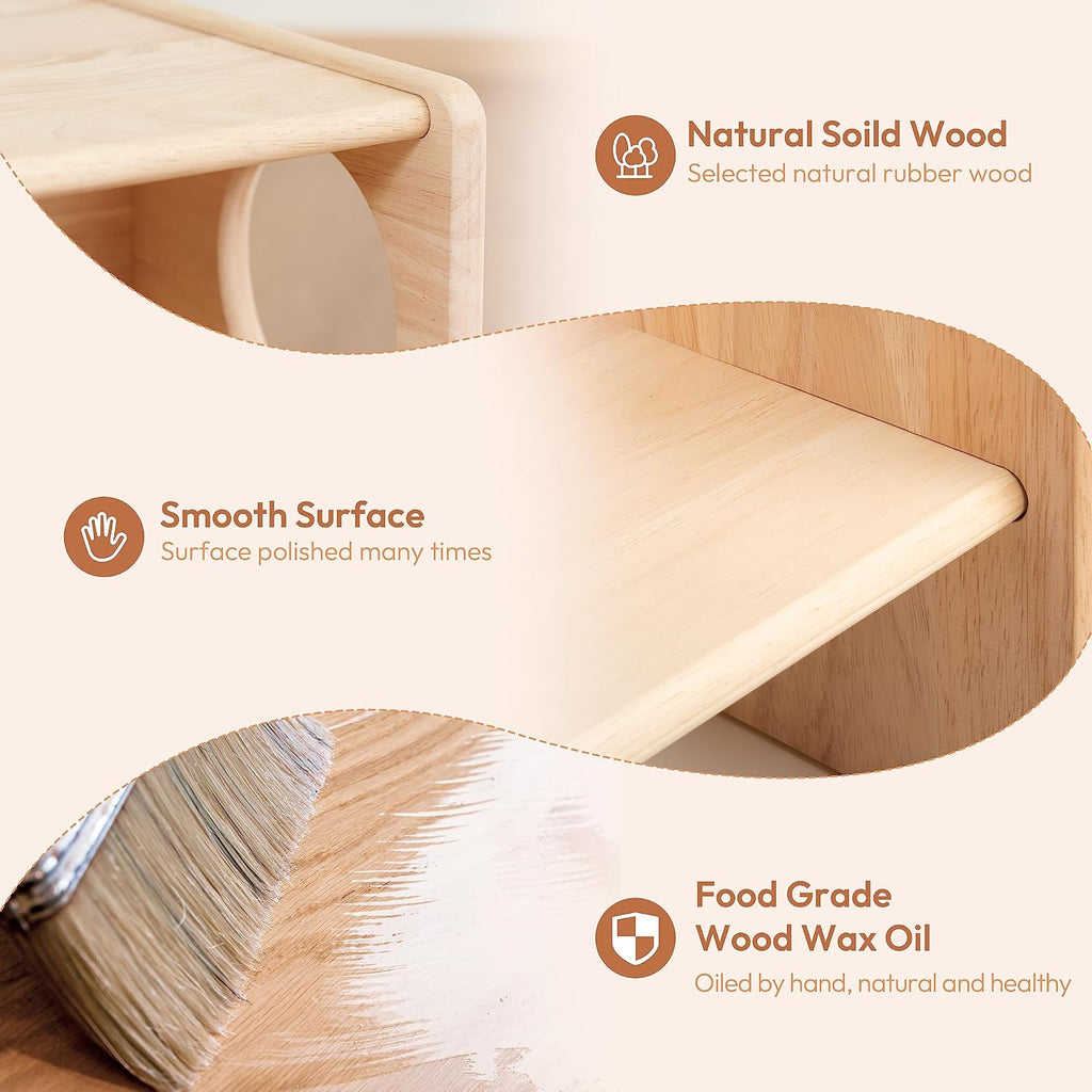 Weaning Table and Chair Set, Adjustable Toddler Furniture to 1-3