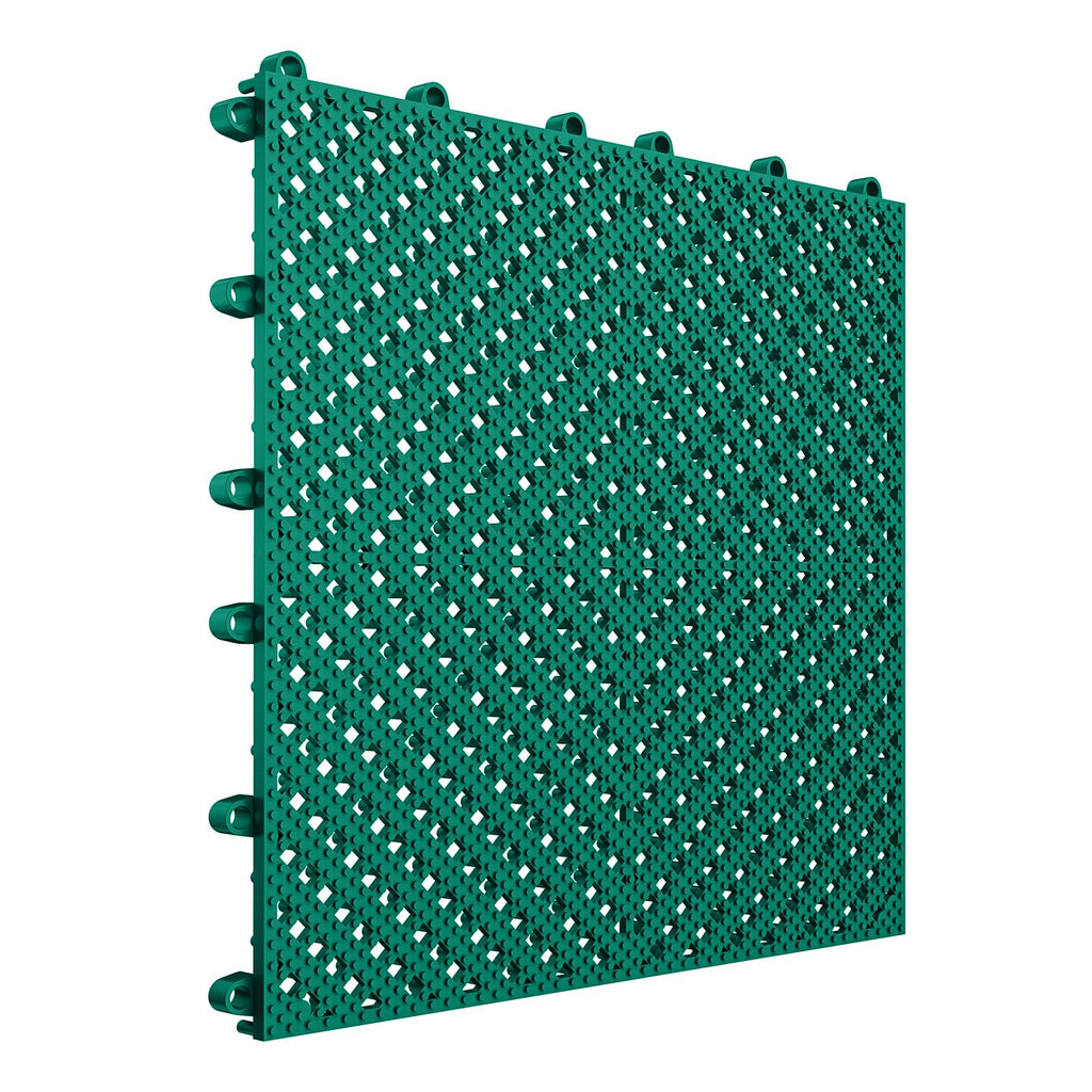 12-Pcs Interlocking Tile, Indoor/Outdoor Drainage Interlocking Floor Tiles 11.8" x 11.8", Anti-Slip Waterproof Soft
