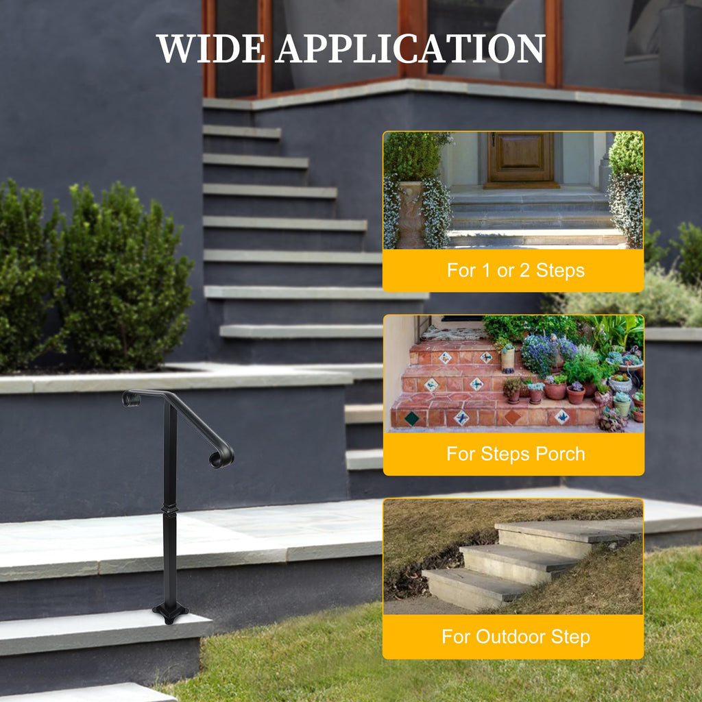 Handrail Railing, Single Post Handrail, Stair | Casa Home Living