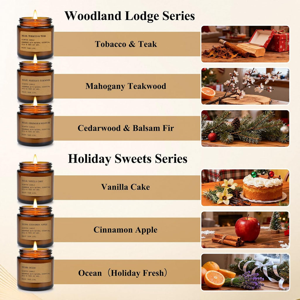 Scented Candles Gift Set,12 Pack Aromatherapy Candles Scented - Set of 12