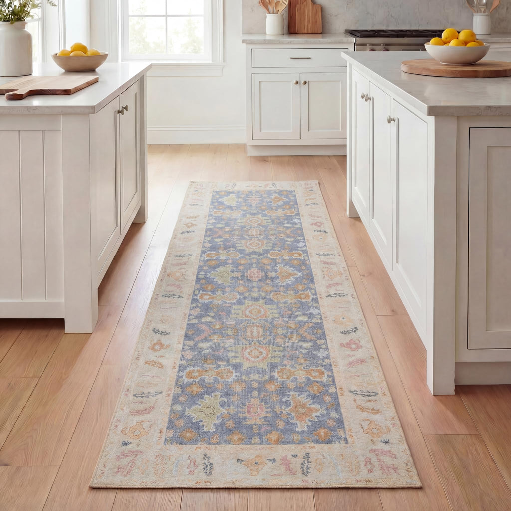 Runner Rug, Washable Area Rug, Low Pile, Non-Slip Backing