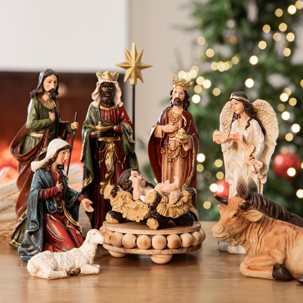 Nativity Set for Christmas Indoor 13 Pieces 7.9 Inch