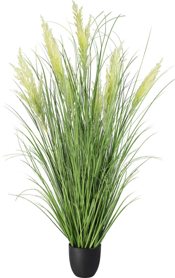 5ft/59in Artificial Plants Outdoor Indoor, Fake Onion Grass In Pot