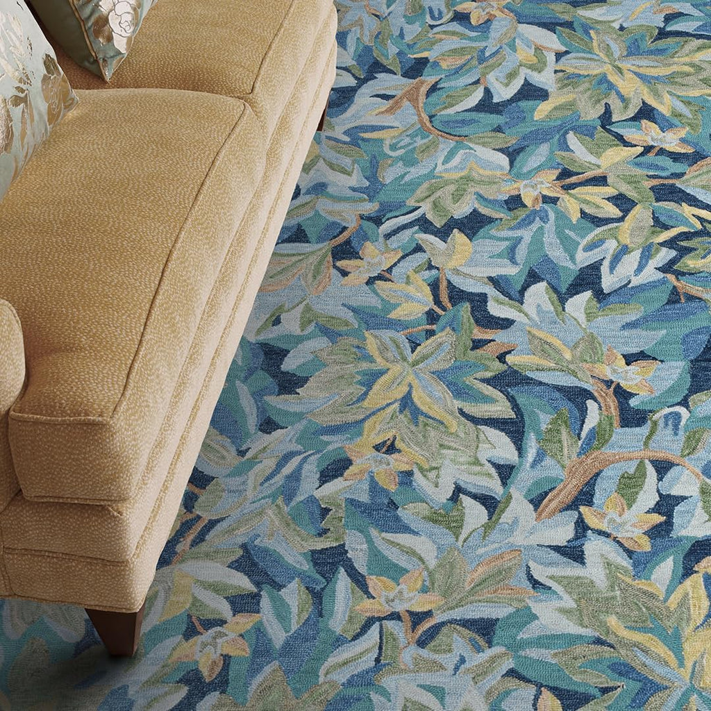 Avalonian Wool Area Rug 8' X 10' Blue