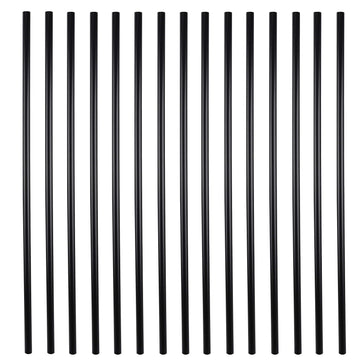 36'' Classic Hollow Round Iron Heavy-Duty Deck Balusters, Matte Black