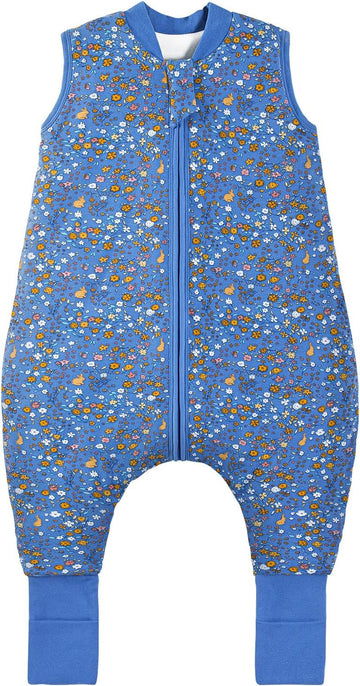 Cotton Toddler Sleep Sack with Feet 2.5 TOG Ultra Soft Toddler Sleeping Sack Baby Sleep Bag Walker Wearable Blanket